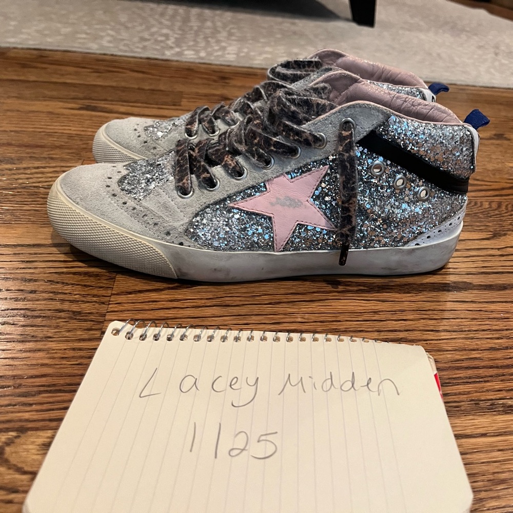 Golden goose glitter mid stars - Picture 5 of 5
